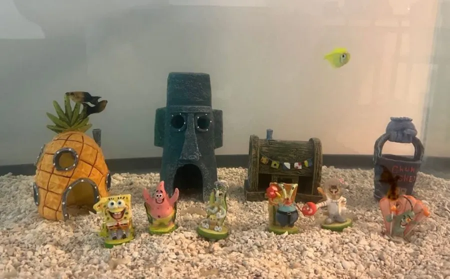 spongebob aquarium decorations