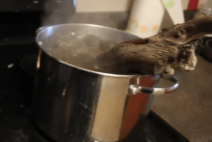 boiling driftwood for aquarium